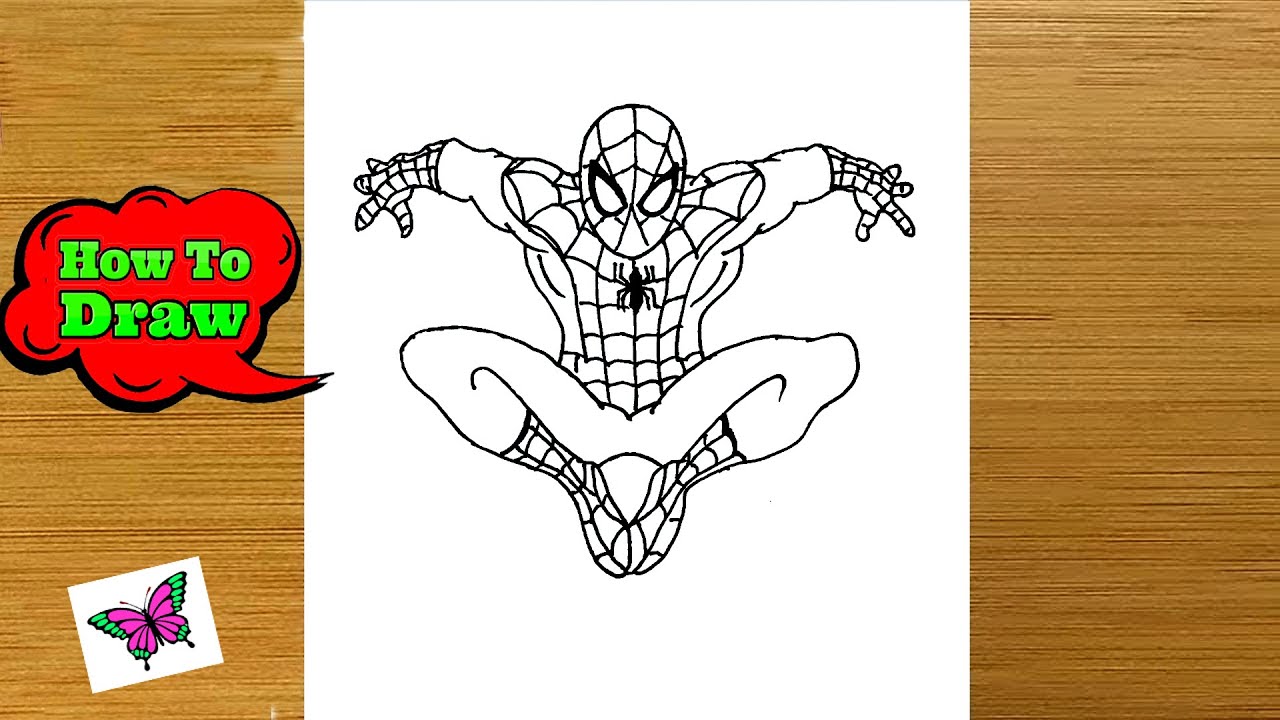 How To Draw Spider Man No Way Home | Sketch Easy Drawing Step By Step ...