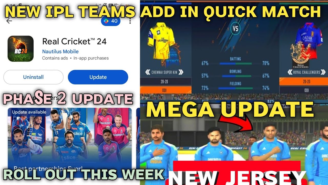 Real Cricket 24 New Update! Rc 24 Phase 2 Update Release Date! Rc 24 ...