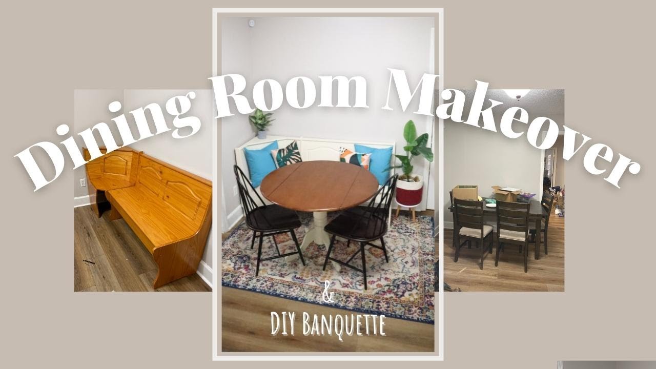 Dining Room Makeover  With Amazon Banquette DIY