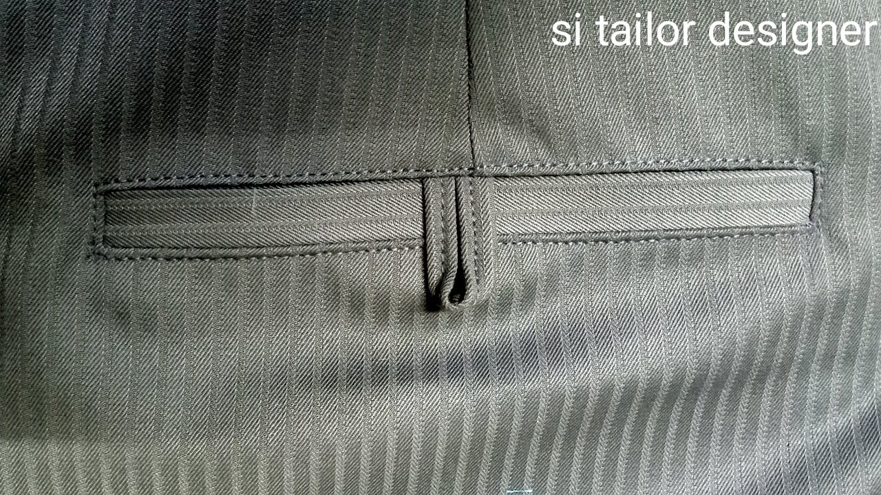 pant ki back pocket kaise banaye/How to 