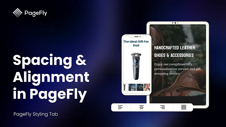 Mastering Spacing and Alignment in PageFly