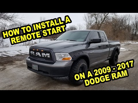 Dodge Ram에 원격 스타터를 설치하는 방법-2009-2017