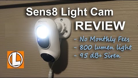 Sens8 Light Cam Review - Unboxing, Features, Setup, Installation, Day & Night Footage