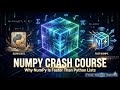 Why NumPy Is Faster Than Python Lists (Explained with Examples!) #pythontutorial #dataanalytics