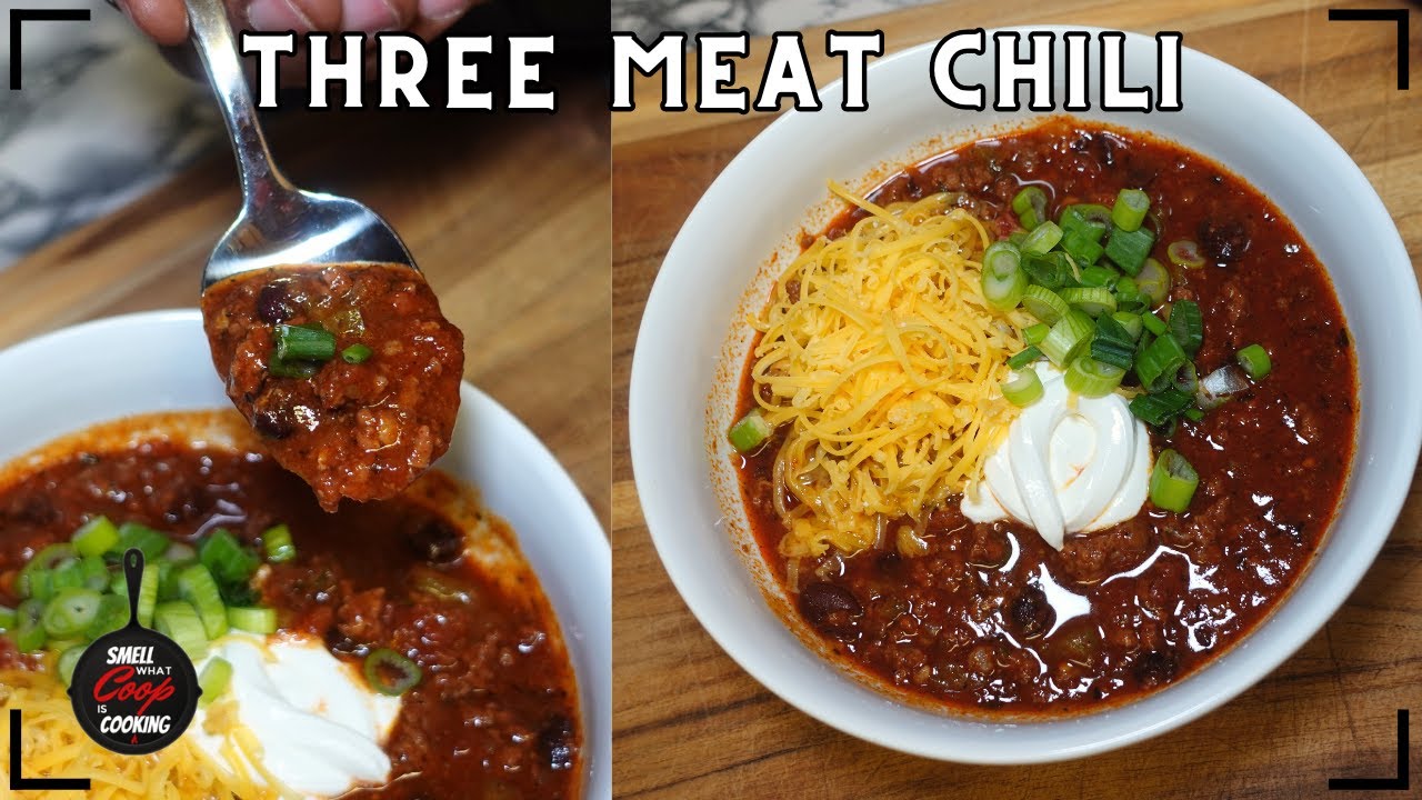 The Soon To Be AWARD WINNING Homemade 3 Meat Chili - YouTube