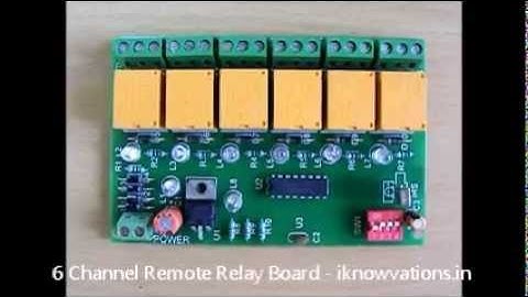 6 channel IR- Infrared Remote Control relay Board - An Intro.wmv