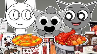 Incredibox Sprunki - WENDA Family Horror Versions Convenience Store Food Mukbang Animation | ASMR