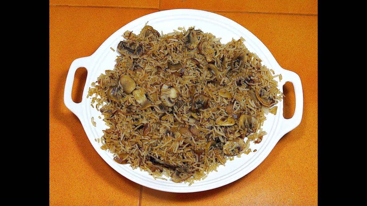 Mushroom Fried Rice How to make Mushroom Rice Vegan Recipes Easy