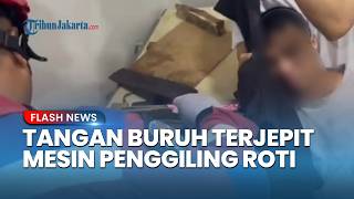 Damkar Jakarta Utara Evakuasi Selama Tiga Jam Buruh yang Tangannya Terjepit Mesin Roti