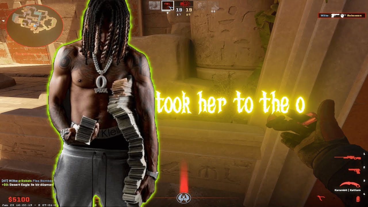 W3ke CS 2 Peek & took her to the o