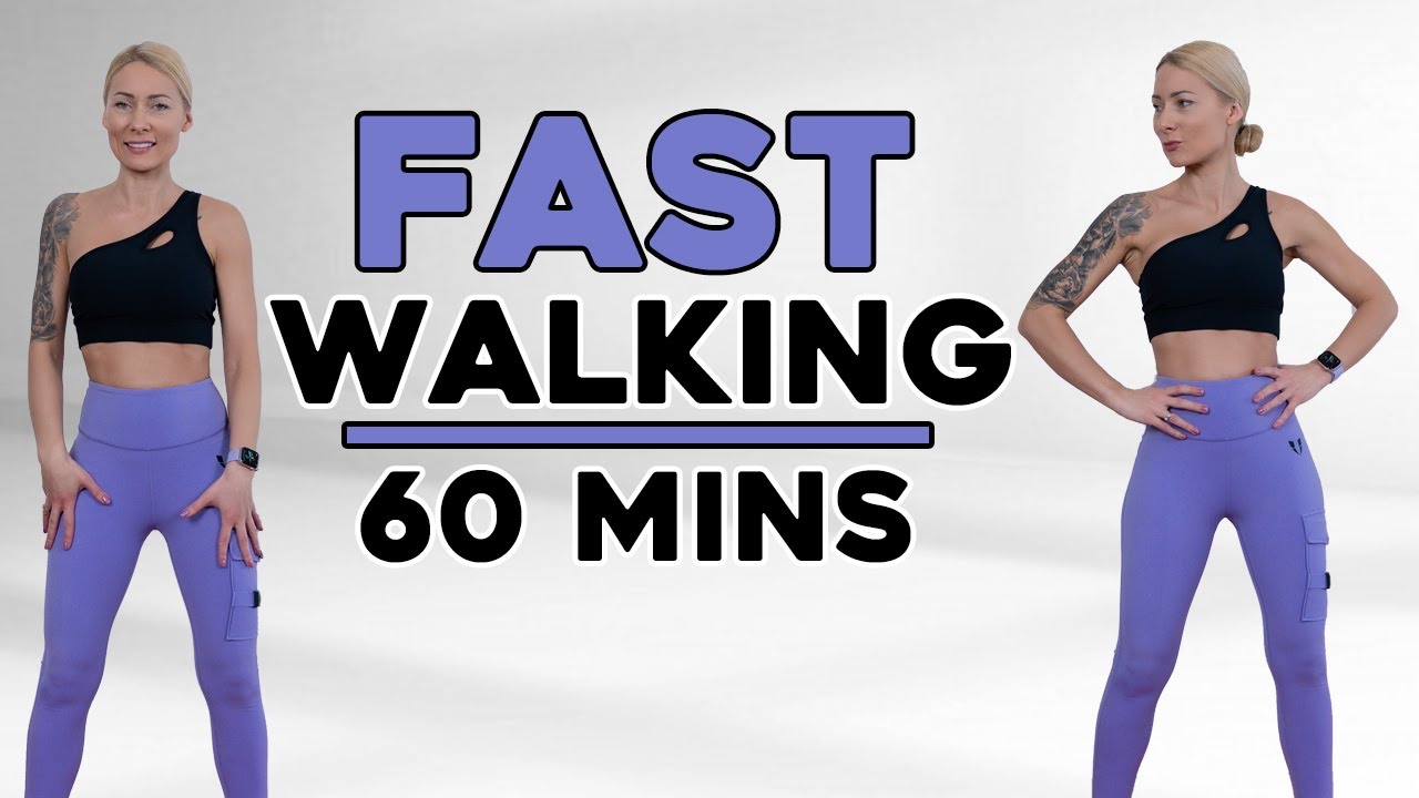 🔥FAST Walking in 60 minutes🔥 | Fitness Videos | Knee Friendly🔥