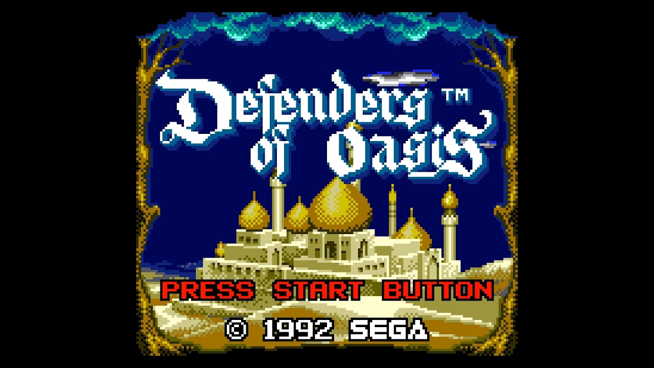 Defenders of Oasis (Game Gear 60Hz) Intro / Attract Mode YouTube