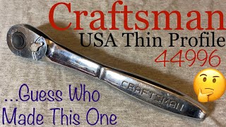 Craftsman 44996 Thin Profile Ratchet TOTAL TEARDOWN, Vintage 1/2” Drive