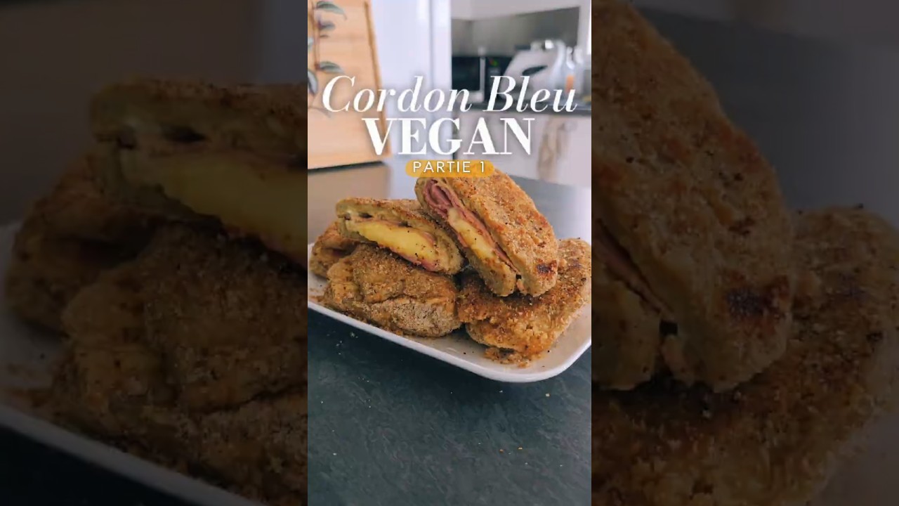✨Cordon Bleu Vegan – Partie 1 -🍗Escalope de Seitan Façon Poulet