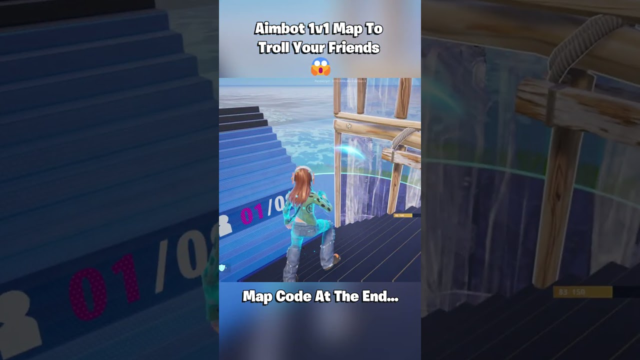 Fortnite Aimbot + Hacks 1v1 Map 😱 