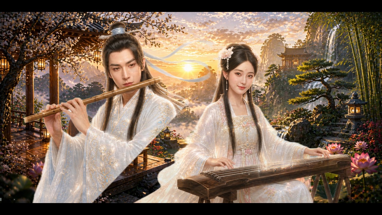 2 Hours Deep Chinese Zen Healing Music 🌙 | Bamboo Flute, Erhu & Guzheng ...