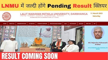 LNMU में जल्दी होंगे Pending Result क्लियर | LNMU BACK RESULT COMING SOON #lnmu #result #exam #pg#ba