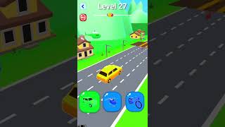Shape-shfting Gameplay😋| level 27 |Hyper😄 casual ☺games| Shorts |😍 #hypercasualgames #shapeshifting