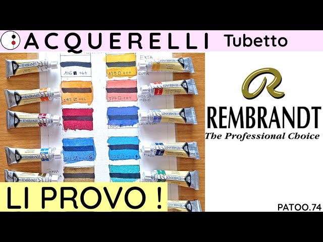 PROVO gli Acquerelli Professionali: Recensione Rembrandt e Colorazione  Figurino Moda