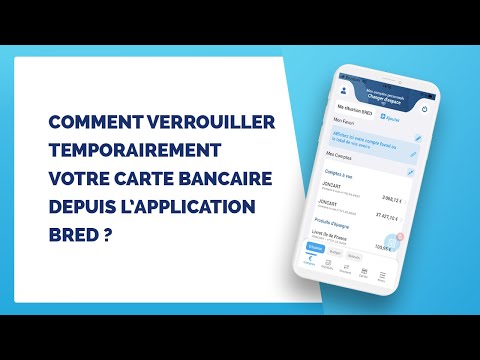 [DEMO] Comment verrouiller temporairement votre carte bancaire depuis l'application mobile BRED ?