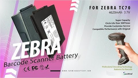 Replacement battery for Zebra TC75 TC70 TC7x from sunwind battery #barcodescanner #batteries #zebra