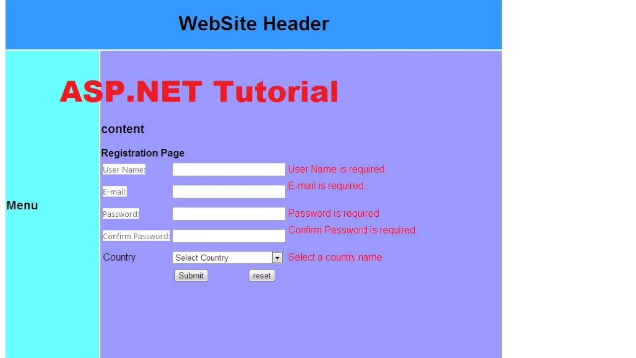 .aspx ใช้โปรแกรมอะไรเปิด  New Update  ASP.NET Tutorial 8- Create a Login website-Creating Master Page and apply it to existing aspx pages