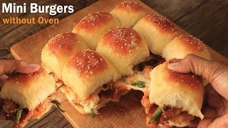 Mini Burgers/Sliders without Oven Recipe By Chef Hafsa | Hafsas Kitchen