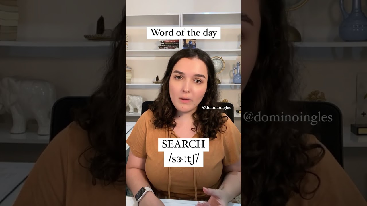 Pronúncia de search. Search significa buscar.