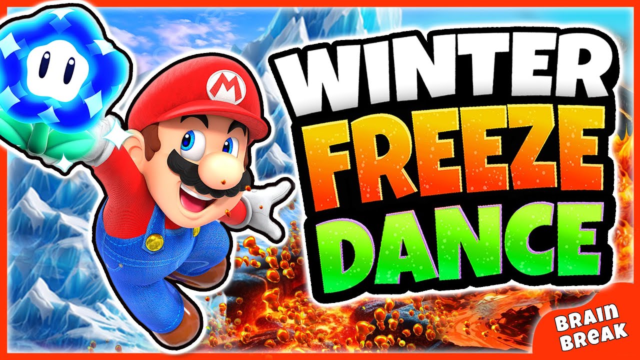 Super Mario Winter Brain Break | Just Dance | Danny Go! | Dance Song ...