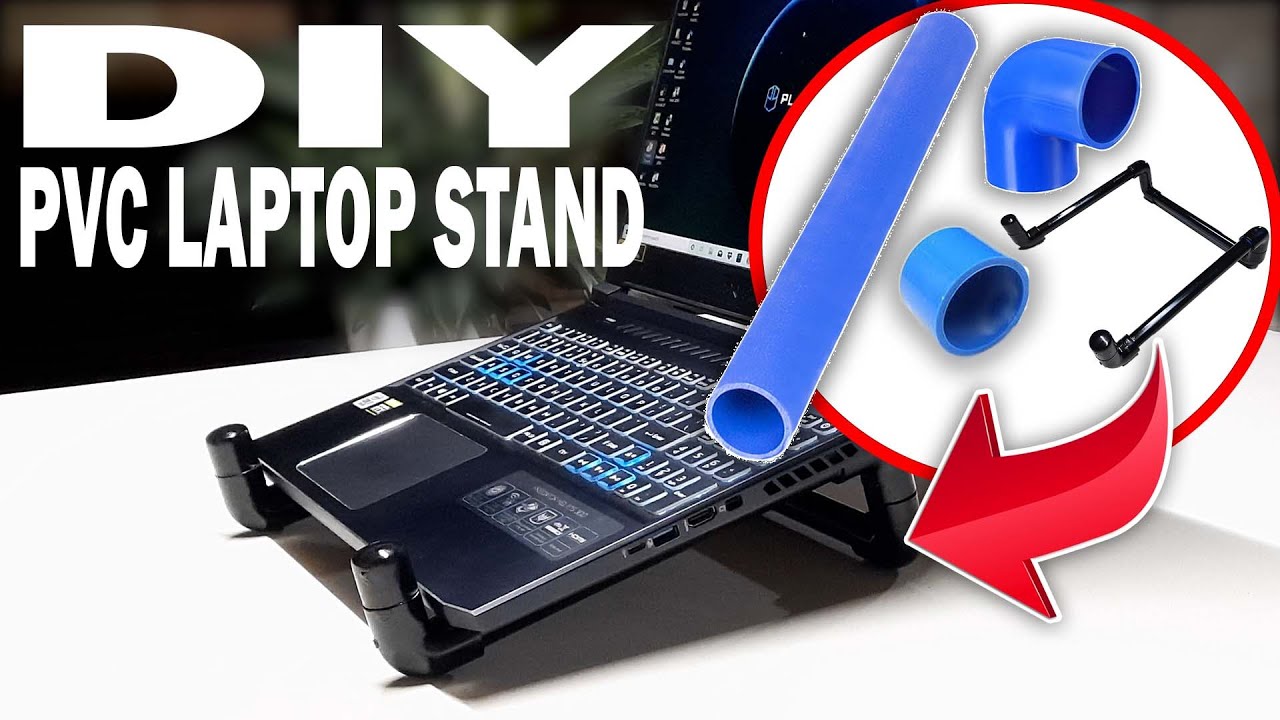 DIY PVC LAPTOP STAND - YouTube