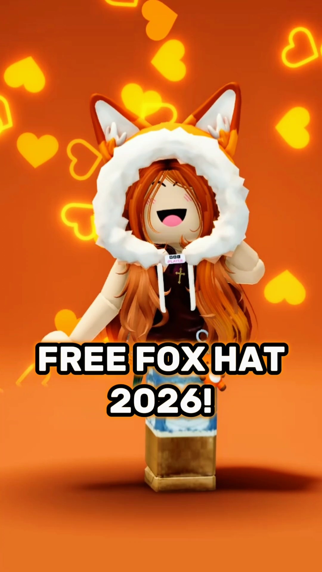 HURRY FREE FOX HAT 2026 EASY TUTORIAL IN ROBLOX YouTube Oardefault 