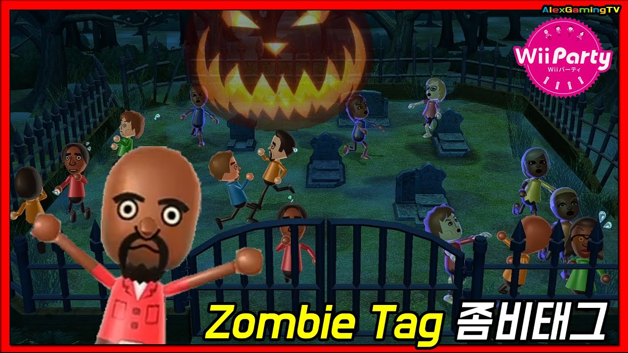 Wii Party Zombie Tag gameplay (Master com) continuous play! (Wii 파티