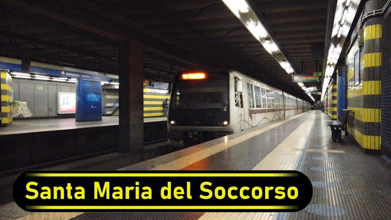 Metro Station Santa Maria del Soccorso - Rome 🇮🇹 - Walkthrough 🚶
