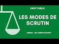 Les modes de scrutin  prsentation