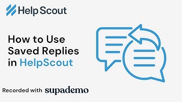 How to Use Saved Replies in HelpScout