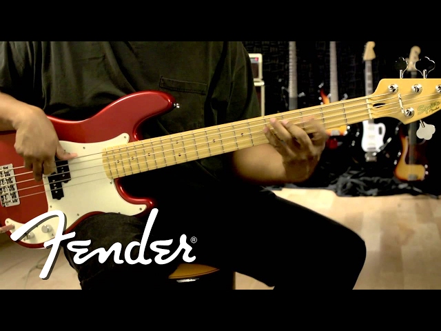 Squier Vintage Modified Precision Bass® V Demo | Fender - YouTube