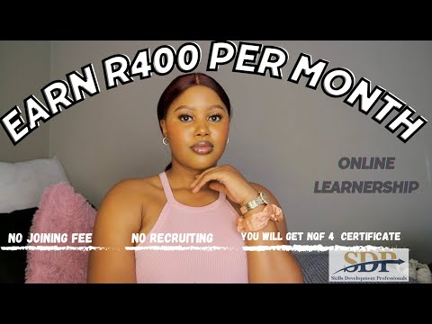 How to make money online | South Africa | Online Learnership | SDP