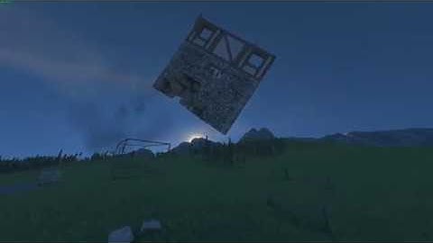 Making a drivable house in Medieval Engineers, but breaking physics instead
