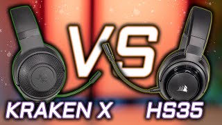 Razer Kraken X Vs Corsair Hs35 Budget Headset Comparison Youtube