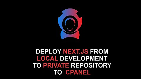 Deploy Nextjs from local to git to cpanel