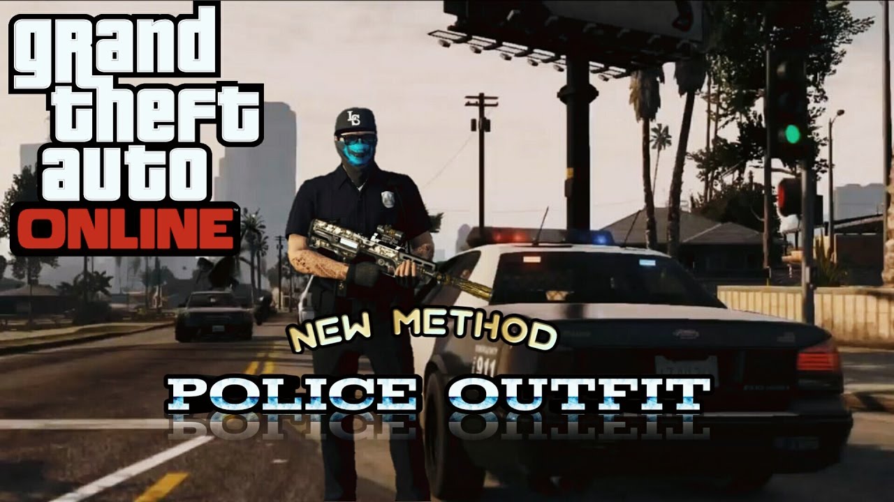 GTA 5 ONLINE HOW TO GET THE POLICE OUTFIT USE IT BEFORE IT GETS