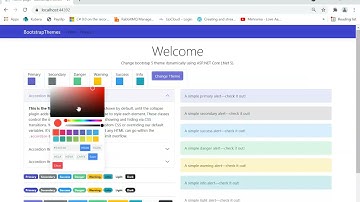 Change bootstrap theme dynamically in asp.net core.