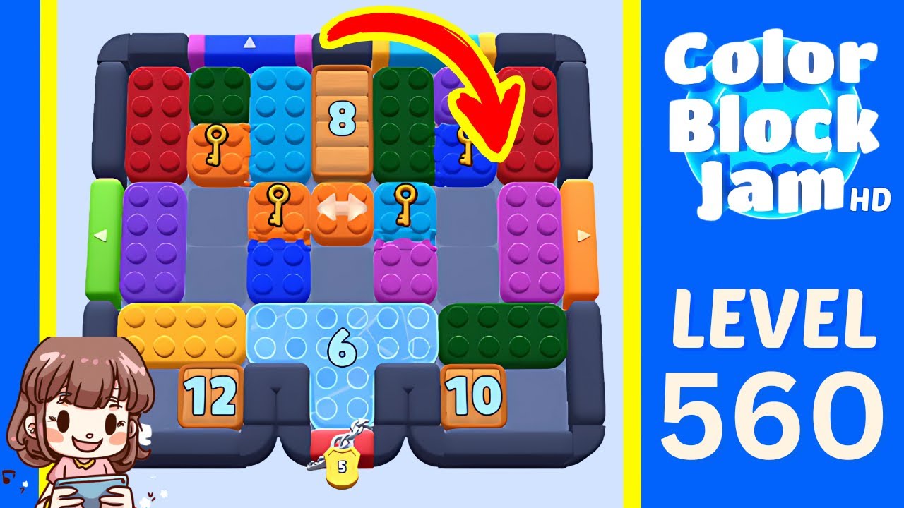 Color Block Jam Level 560 Solution Walkthrough