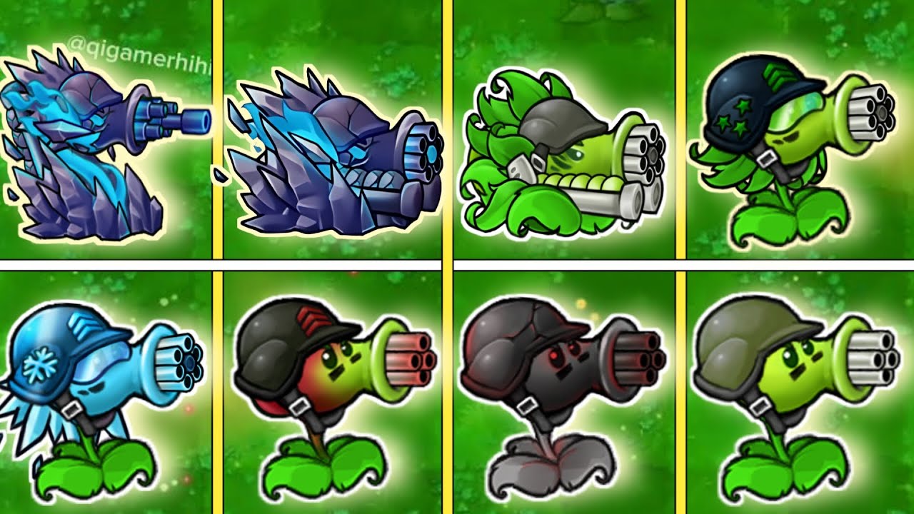 Gatling Plants Family Vs Ultimate Zombies !! Pvz Fusion - YouTube