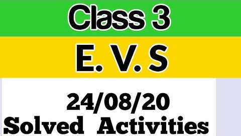 Class 3(പരിസരപഠനം--01)||Worksheet||August 24||