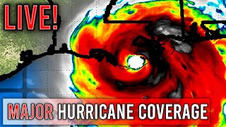 MAJOR Hurricane Ida LIVE COVERAGE  AGAIN Category 4, 150 + MPH Winds, 15+ flooding Rainfall,