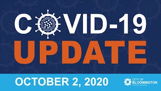COVID-19 Weekly Press Conference on October 2, 2020