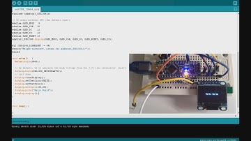 Arduino SSD1306 128x64 OLED LCD SPI - Hello World