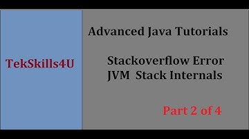 Part 2 : Stackoverflow Error and jvm stack in Java Programming