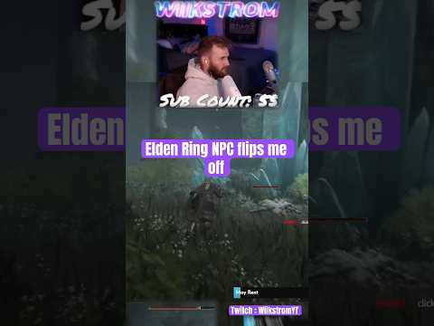 Elden Ring NPC flips me off 🤚🤣 #shorts #eldenring #viral